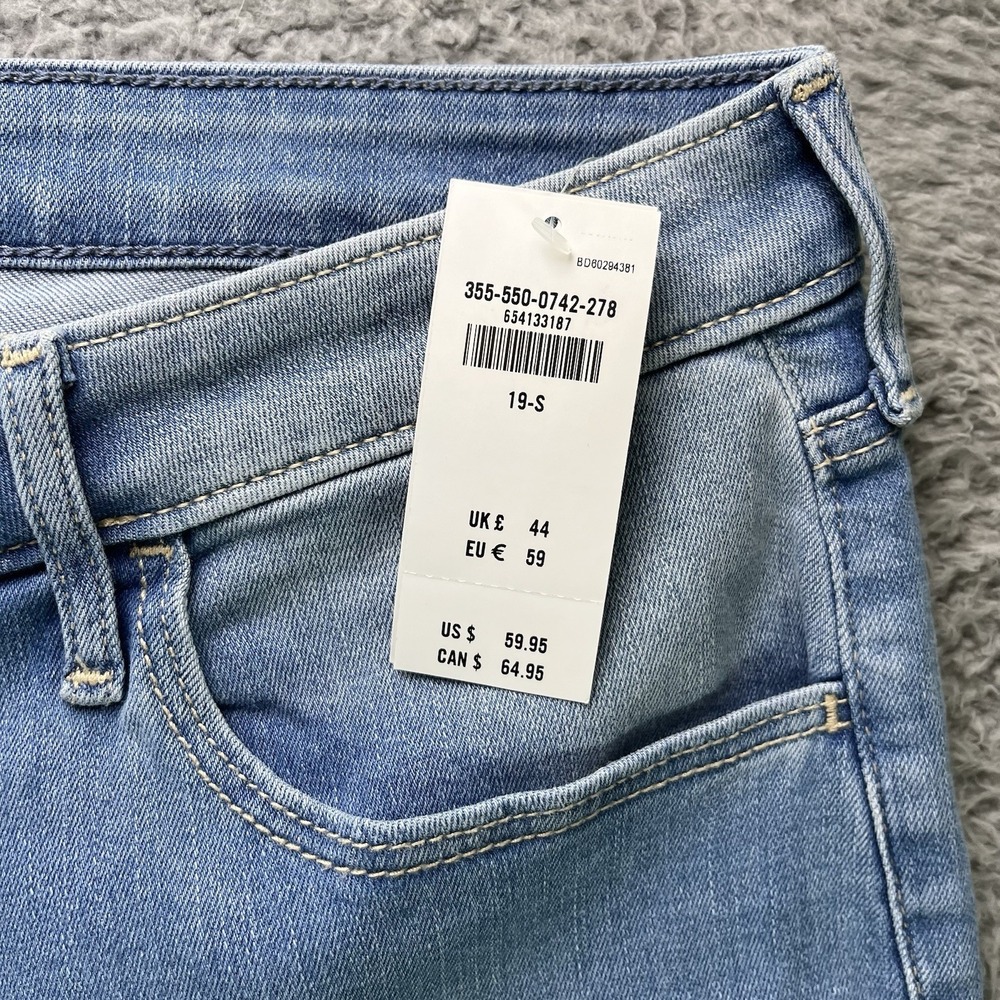 Hollister Curvy High Rise Super Skinny Jeans Womens 19S Butterfly Stretch NWT - Picture 4 of 14